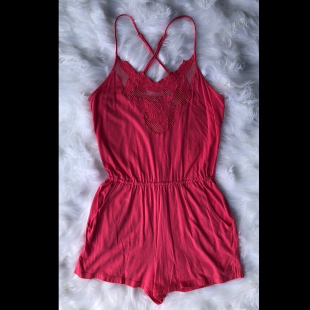 H81 Coral Romper